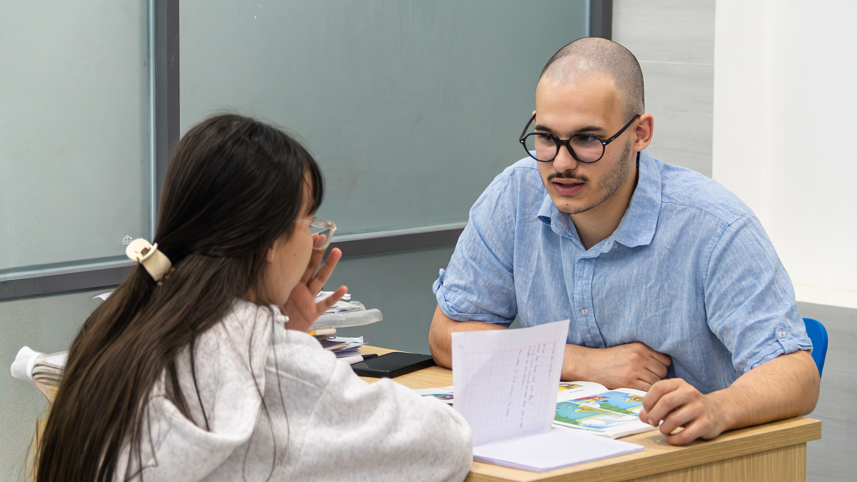 Students learning